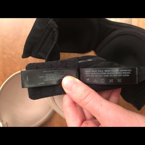 Black & nude 32D Natori Reflex strapless bras - Picture 8 of 11